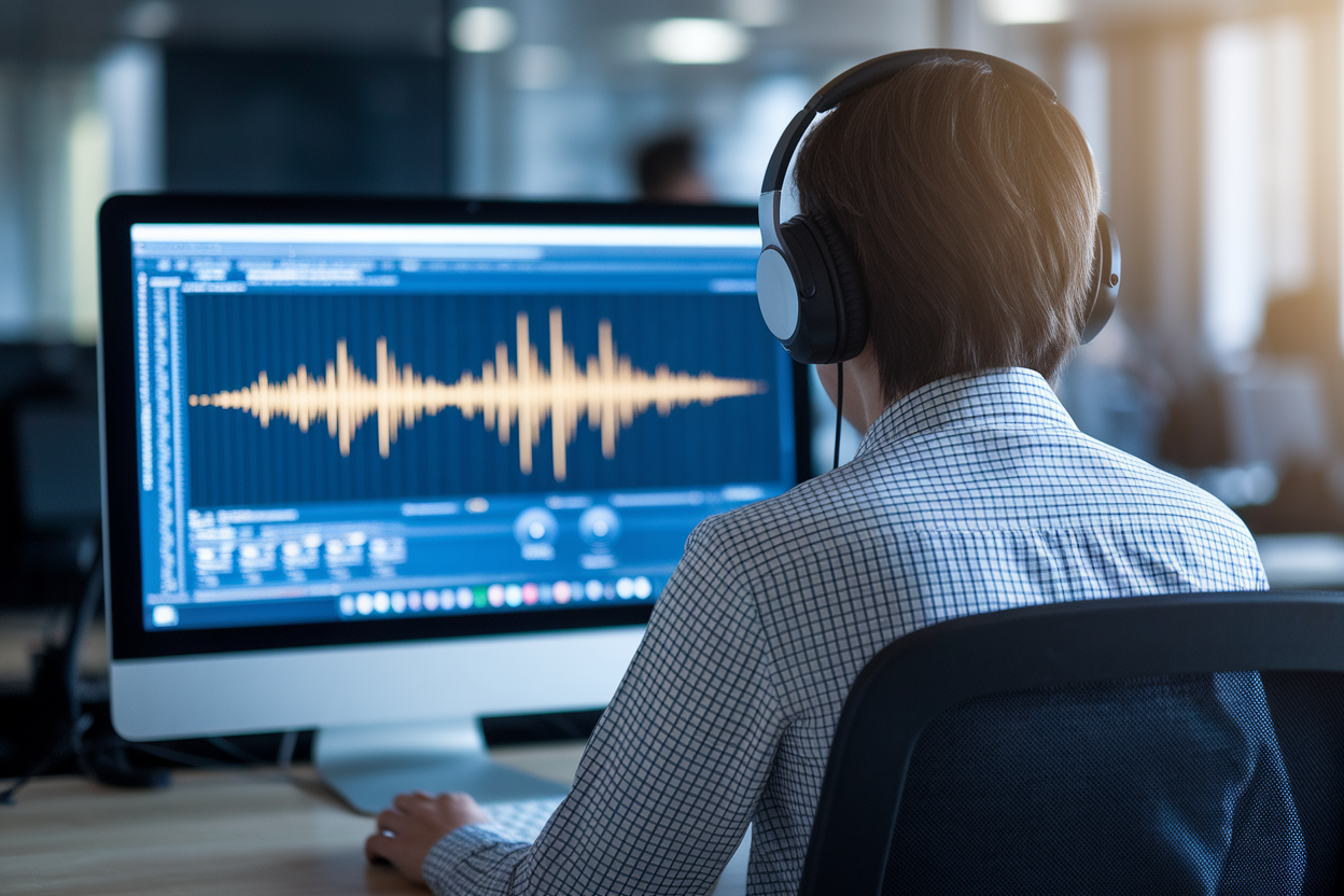 personne-bureau-casque-ecran-audio