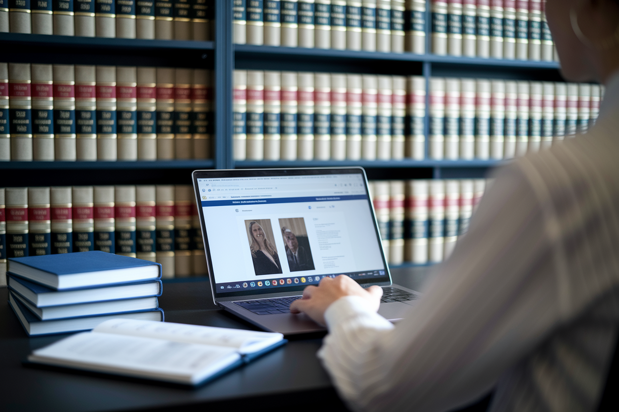 personne-bureau-ordinateur-livres-juridiques