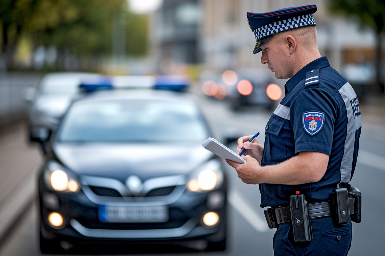 policier-routier-carnet-voiture-plaques