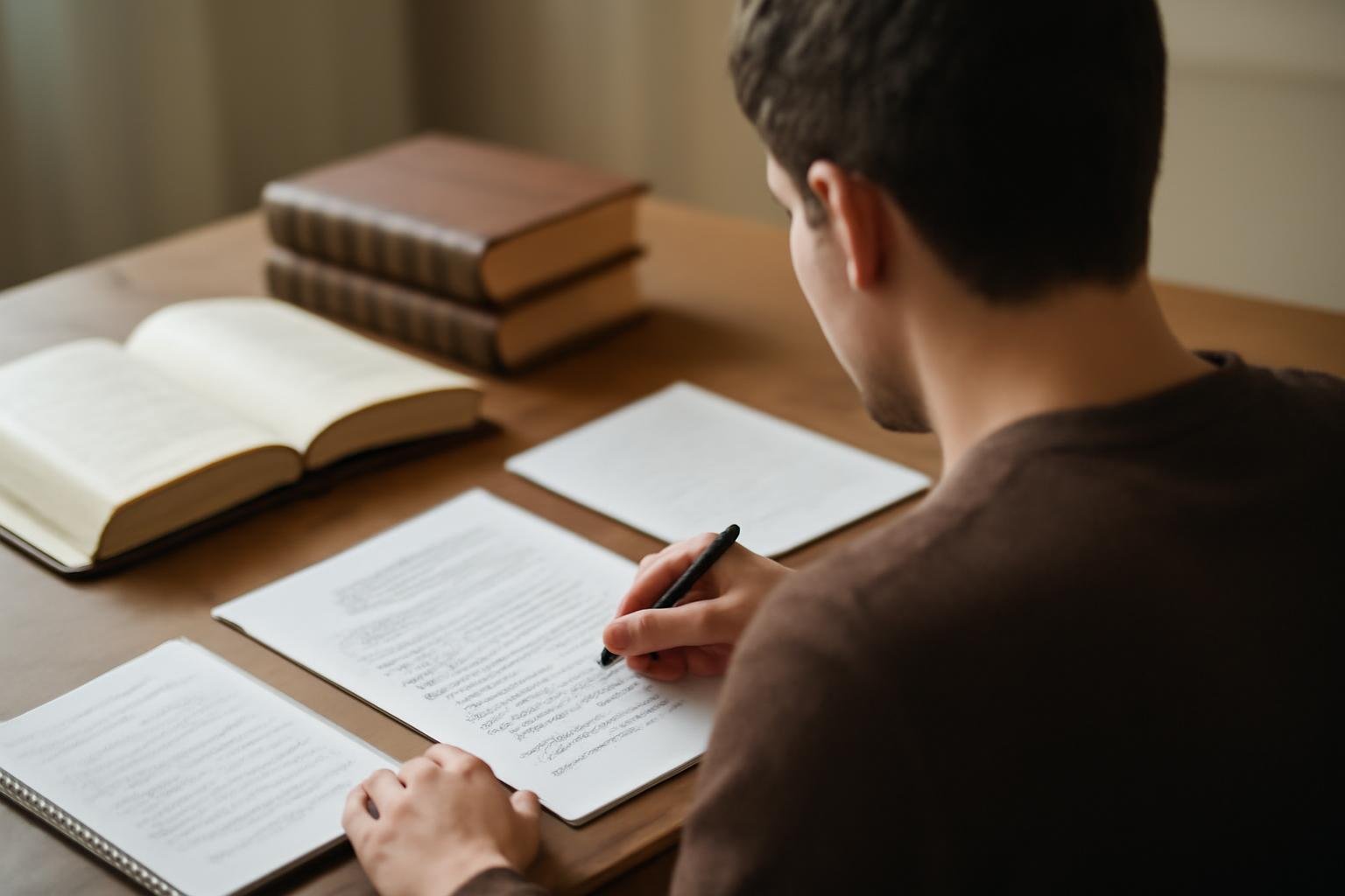 personne-bureau-ouvrages-juridiques-concentration