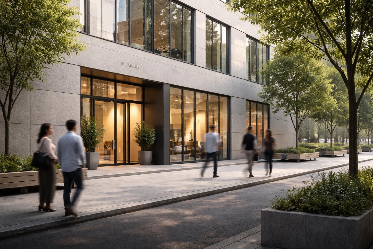 batiment-moderne-rue-urbaine-arbres