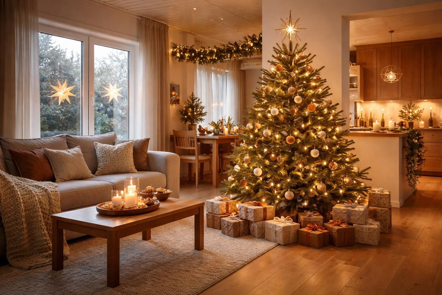 interieur-moderne-noel-sapin-cadeaux
