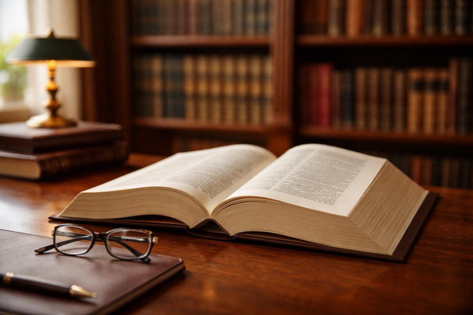 livre-droit-bureau-bois-lunettes