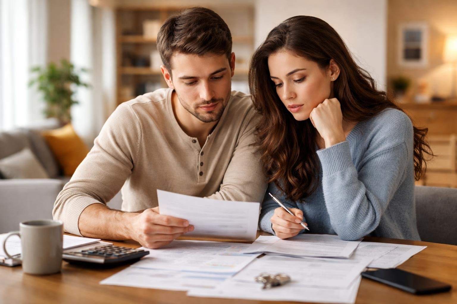couple-jeune-documents-pret-table
