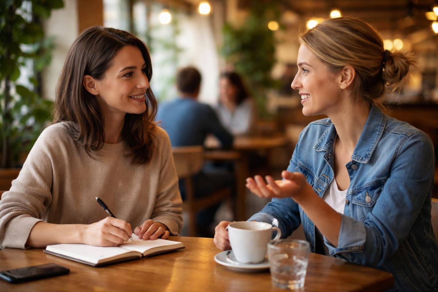 personnes-discussion-cafe-carnet-plantes