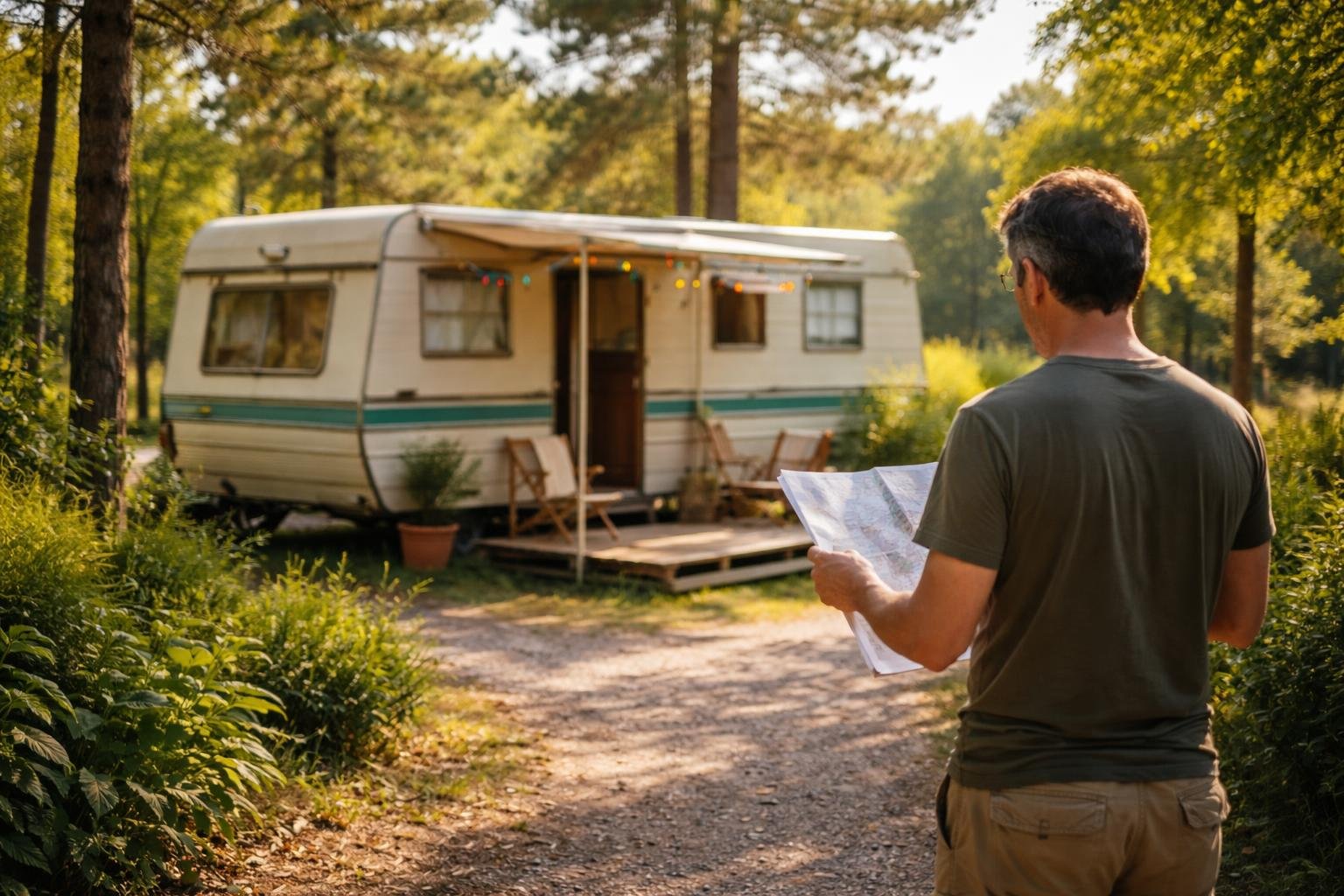 mobil-home-ancien-nature-arbres-ciel