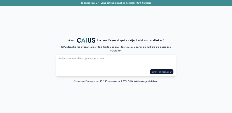 Caius : la legaltech qui révolutionne la mise en relation entre justiciables et avocats