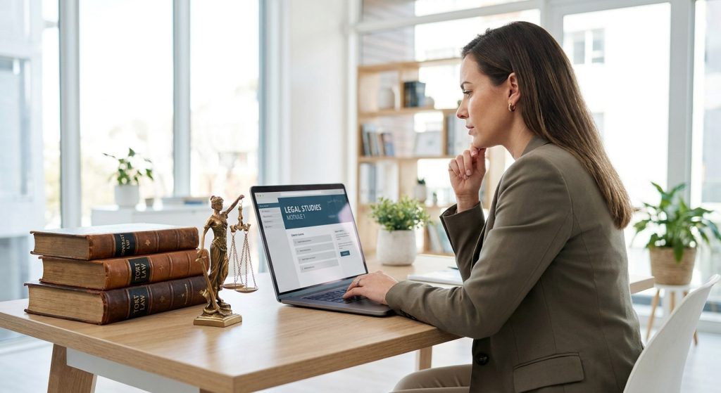 Reconversion professionnelle : comment devenir juriste grâce à la formation en ligne
